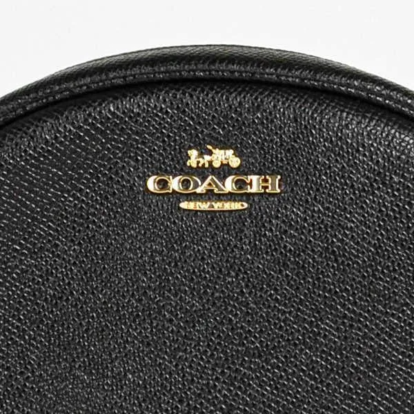 COACH CROSSGRAIN LEATHER DOME COSMETIC POUCH