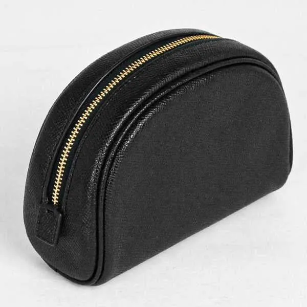 COACH CROSSGRAIN LEATHER DOME COSMETIC POUCH