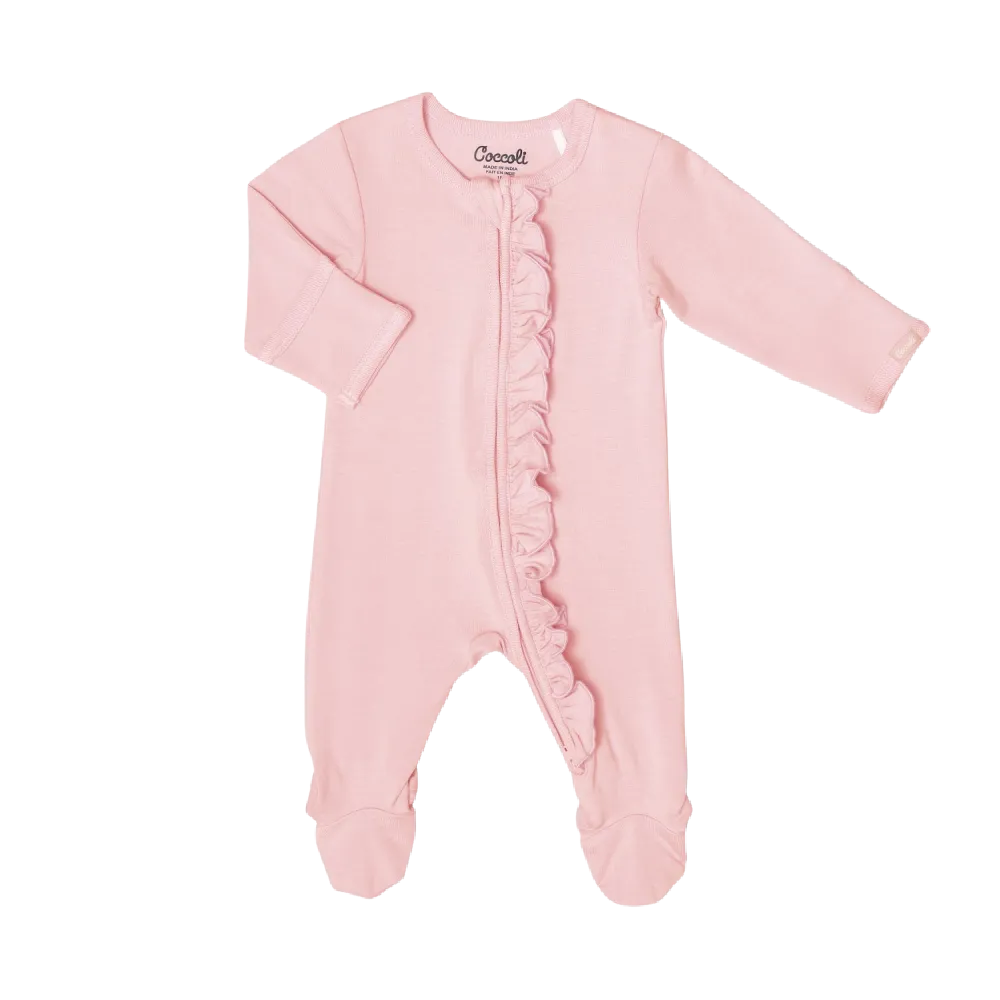 Coccoli Sleeper - Silver Pink with Ruffles