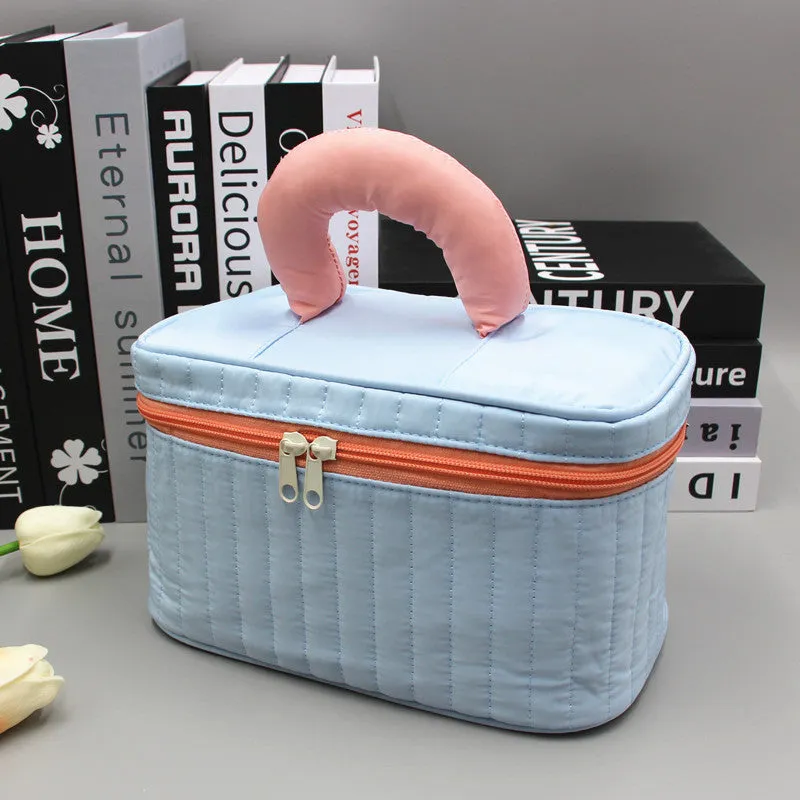 Color Large Capacity Female Portable Skin Cosmetic Bags
