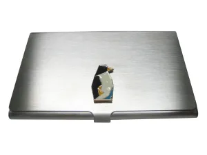 Colorful Origami Penguin Bird Business Card Holder
