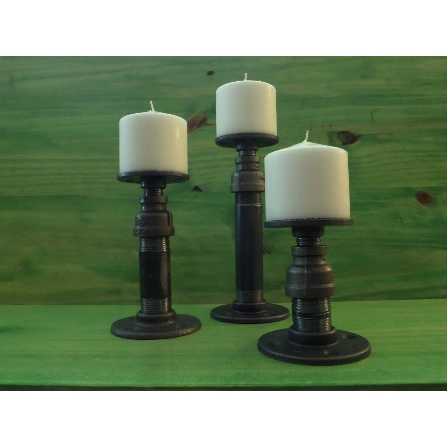 Cool Pillar Candle Holders Cedar Creek Essentials Steampunk Decor
