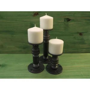 Cool Pillar Candle Holders Cedar Creek Essentials Steampunk Decor