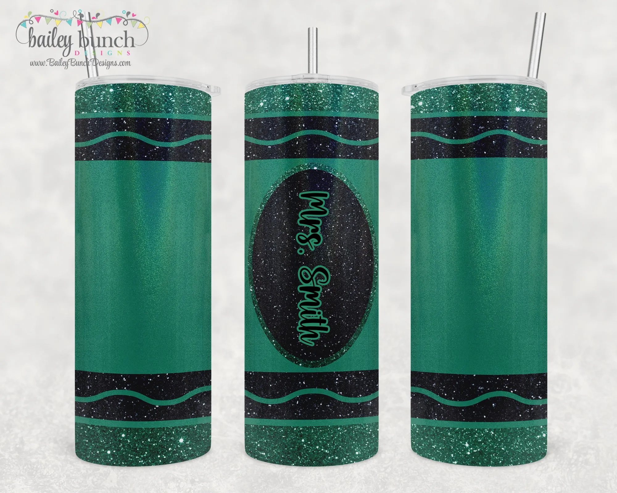 Crayon Shimmer Glitter Tumbler Personalized TUMBCRAYOLA0520