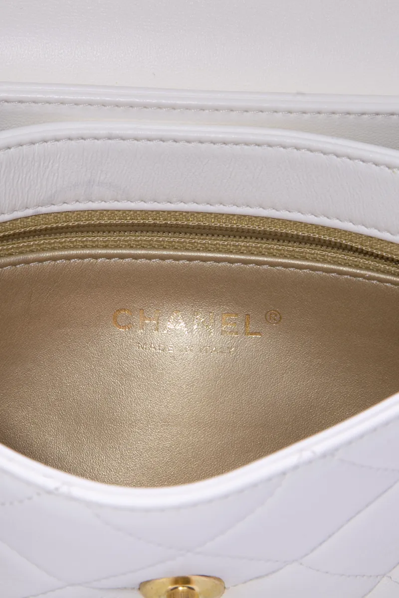 Crystal Logo Small Flap Bag