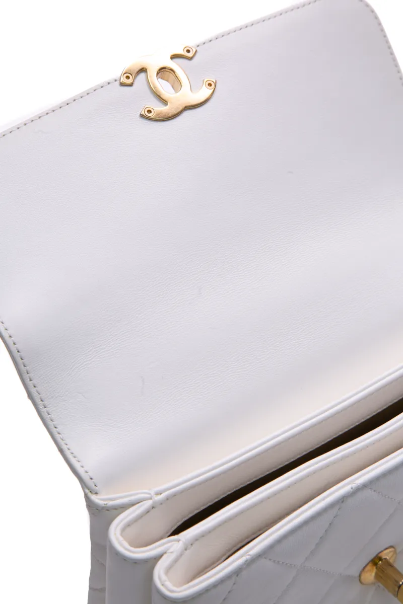 Crystal Logo Small Flap Bag