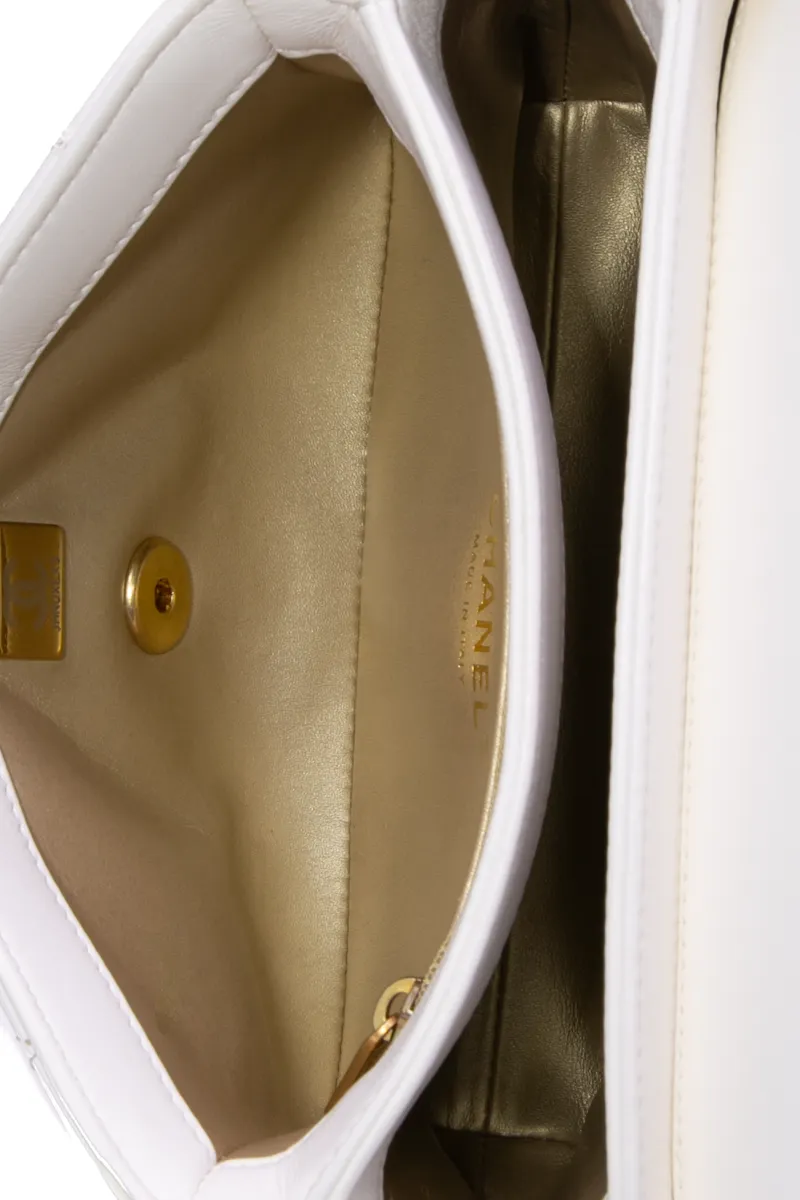 Crystal Logo Small Flap Bag