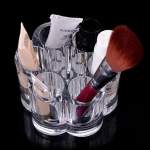 Crystal Make Up Cosmetic container Storage Case Box Container/Bathroom Organizer/Jewelry Organizer Case Acrylic Makeup organizer