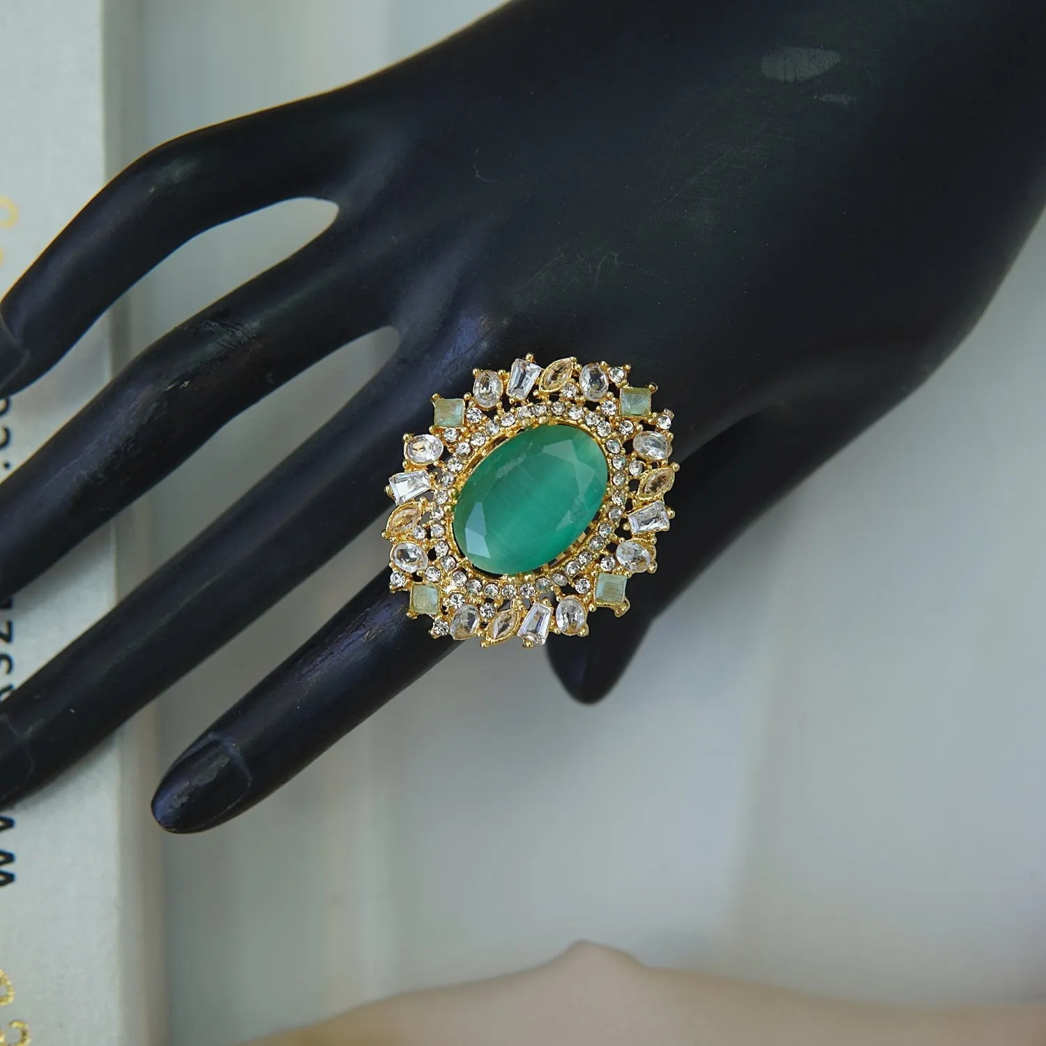 Cubic Zirconia Gemstone Ring