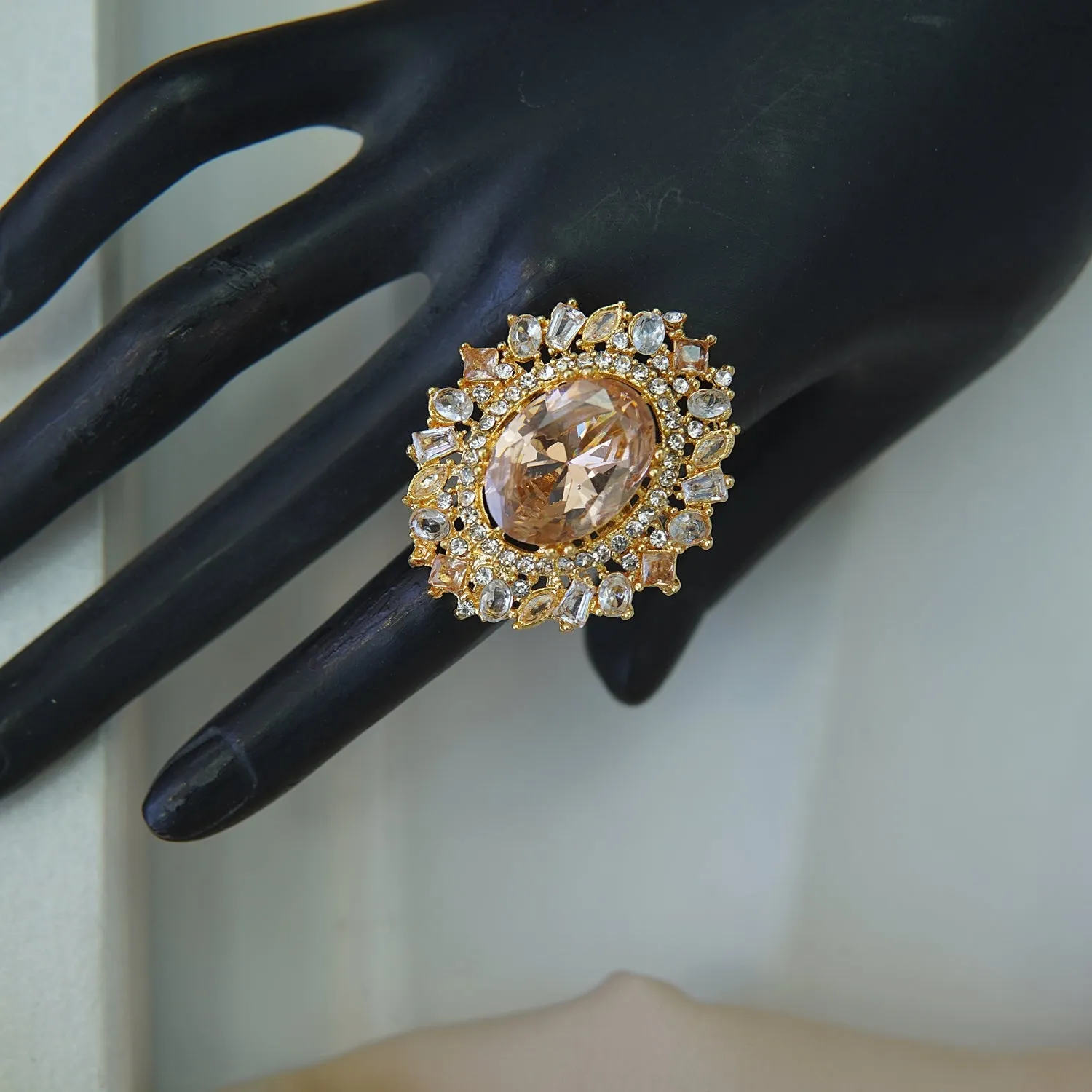 Cubic Zirconia Gemstone Ring
