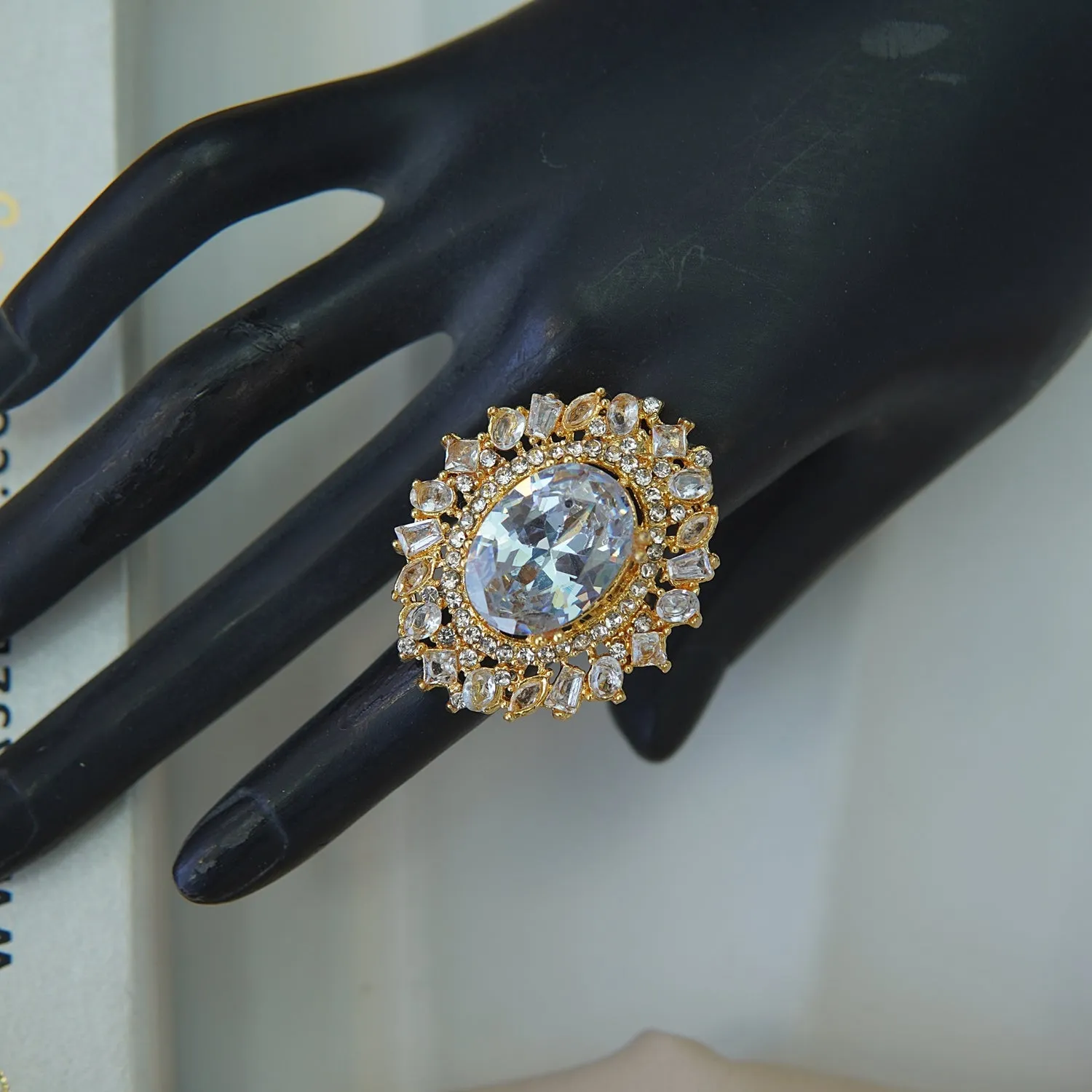 Cubic Zirconia Gemstone Ring