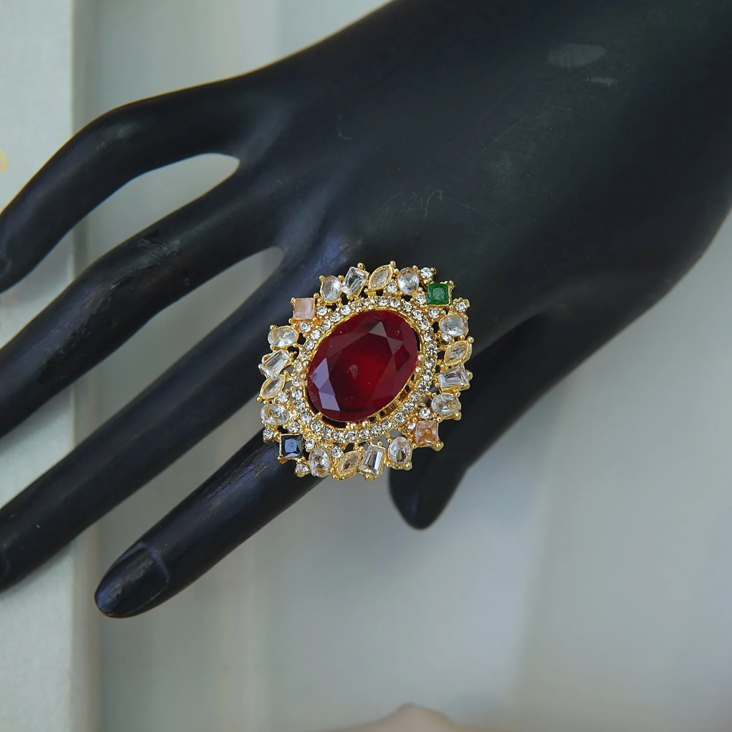 Cubic Zirconia Gemstone Ring