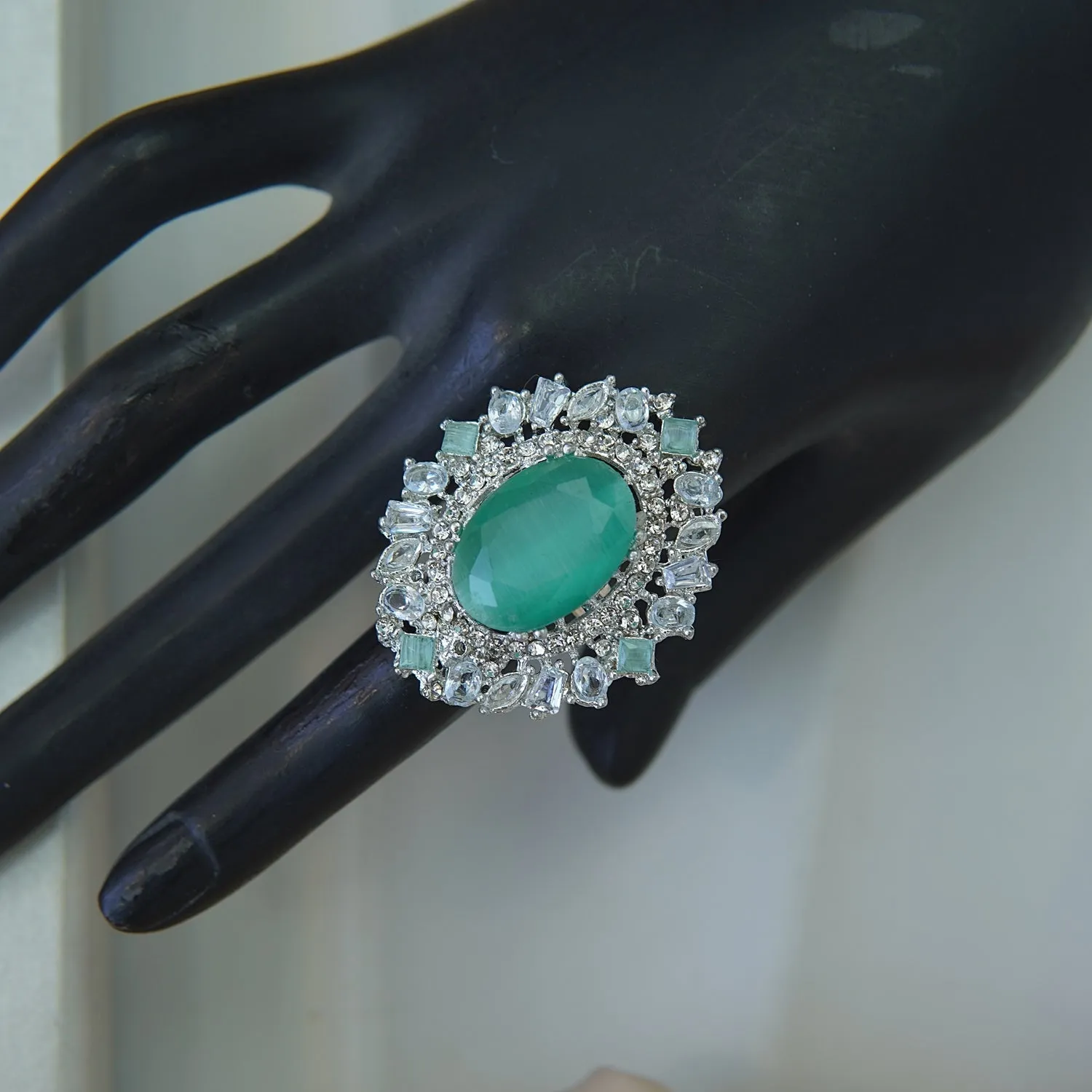 Cubic Zirconia Gemstone Ring