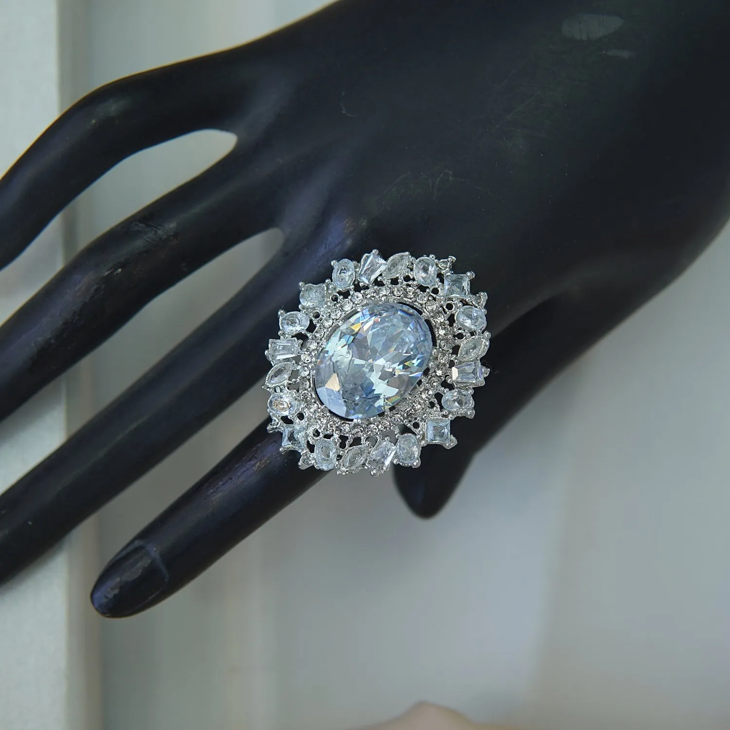 Cubic Zirconia Gemstone Ring
