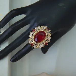 Cubic Zirconia Gemstone Ring