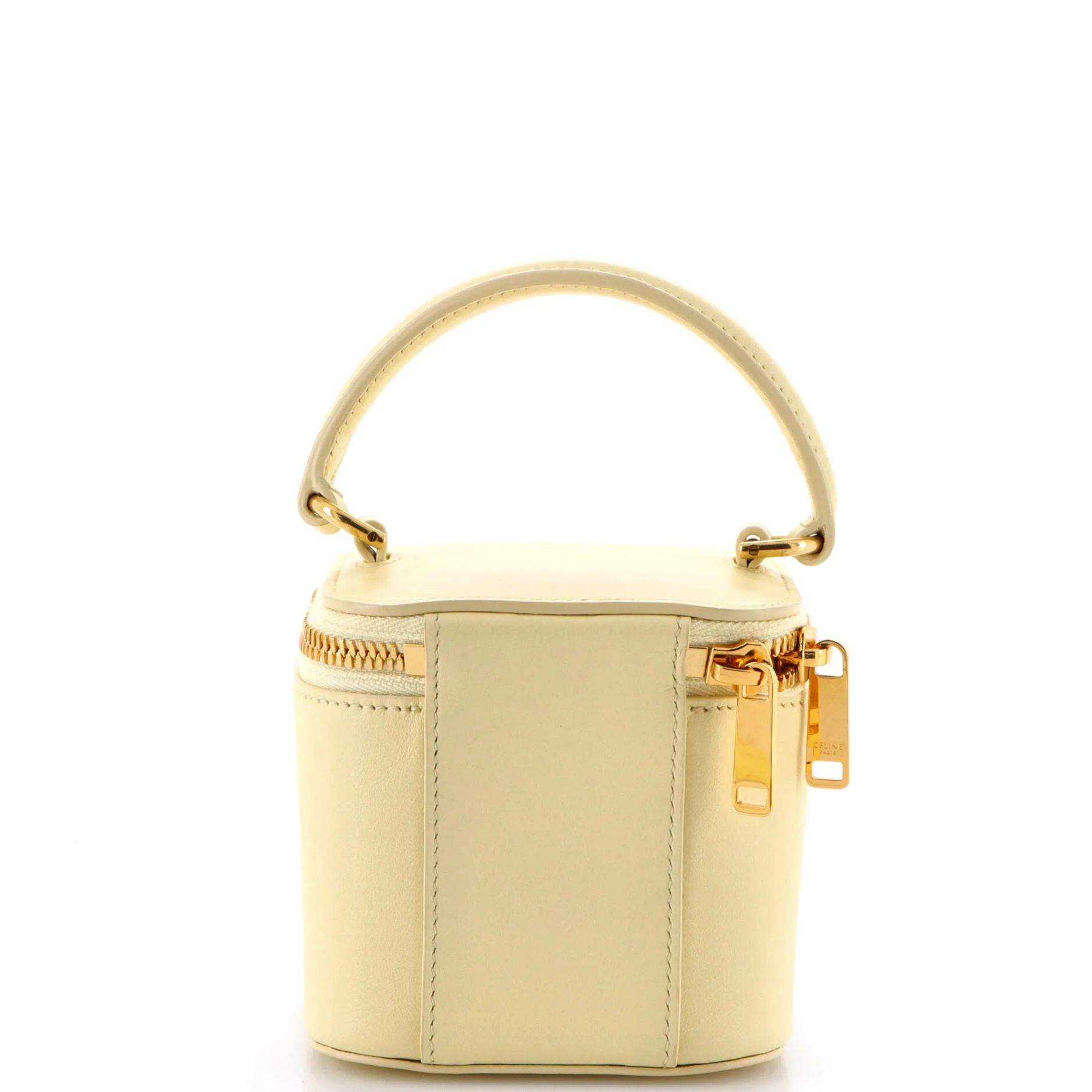 Cuir Top Handle Vanity Case Leather Mini
