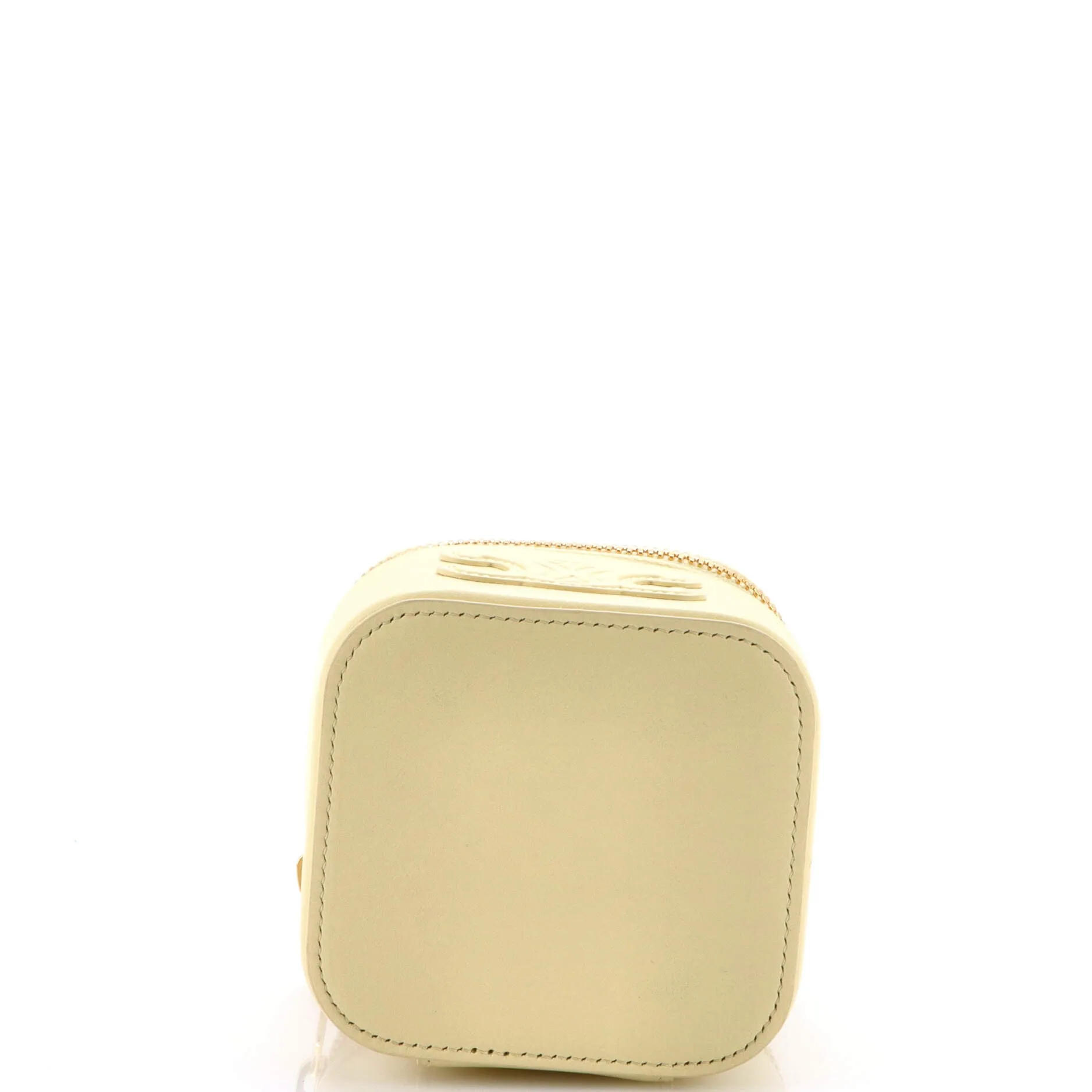 Cuir Top Handle Vanity Case Leather Mini