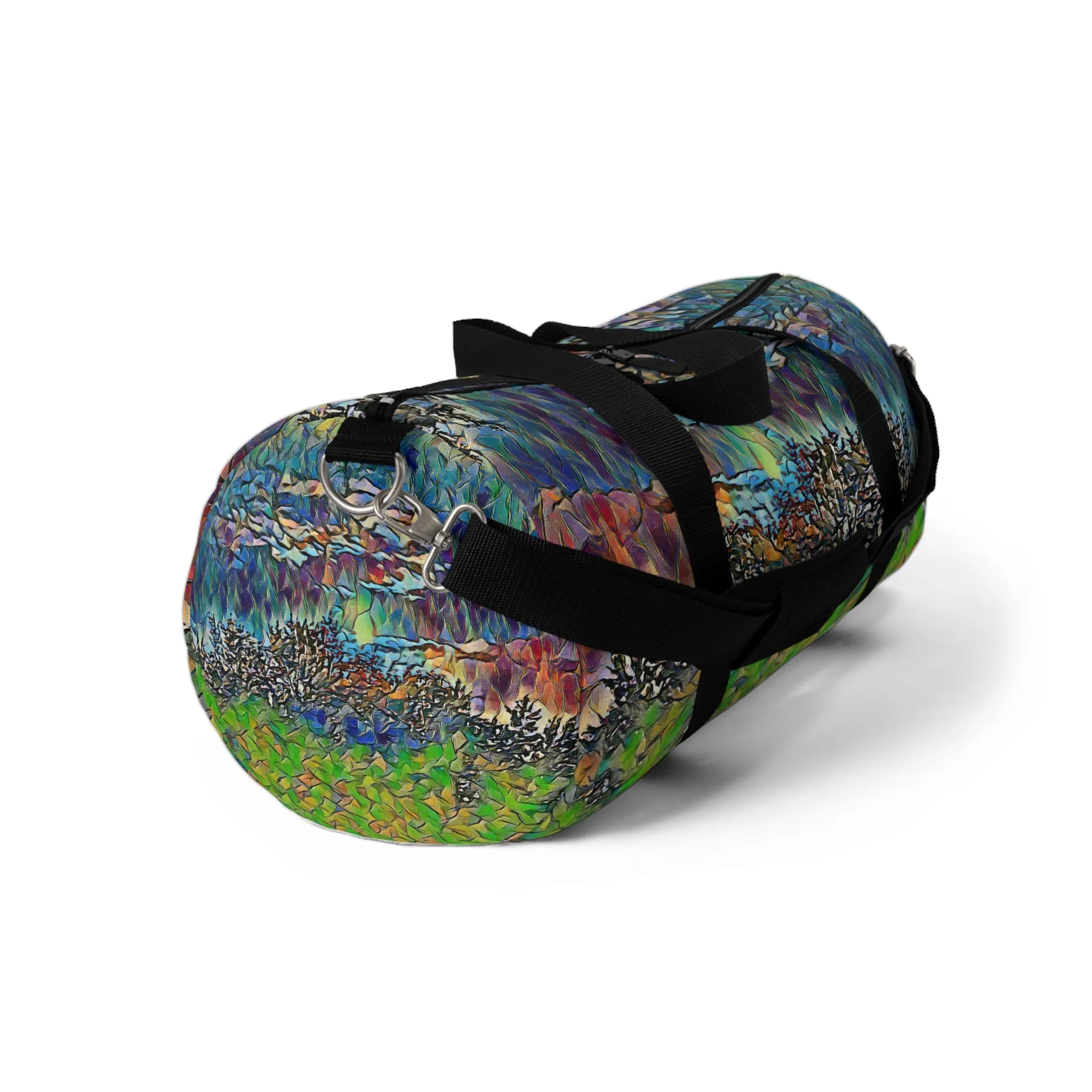 Custom Duffel Bag available in two sizes from the Night Sky Series at Intriguing Vistas