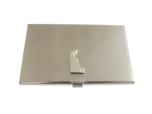 Delaware State Map Shape Business Card Holder