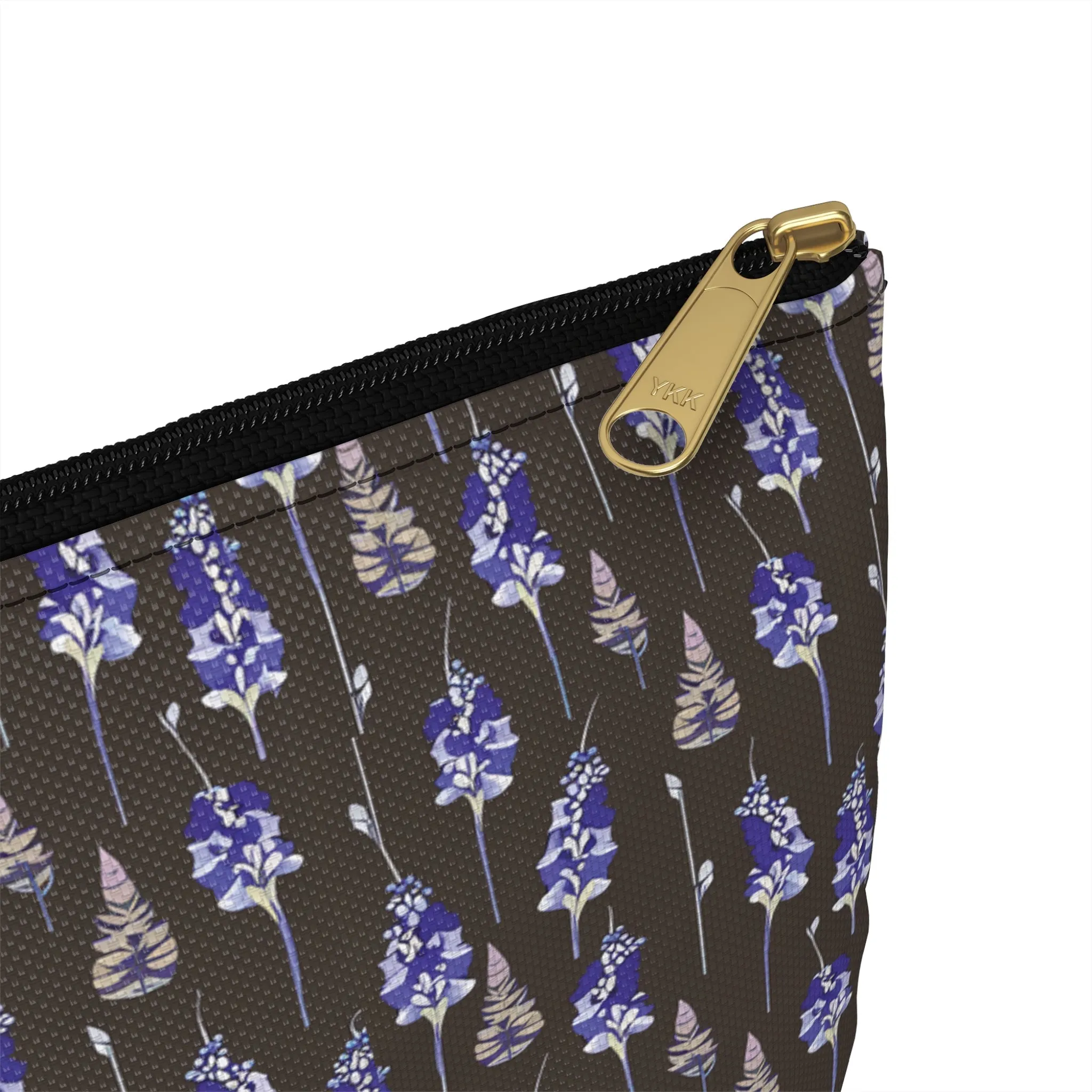 Delphinium Flower Cosmetic Travel Bag