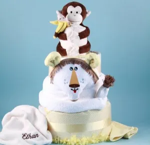 Deluxe Lion King Personalized Diaper Cake