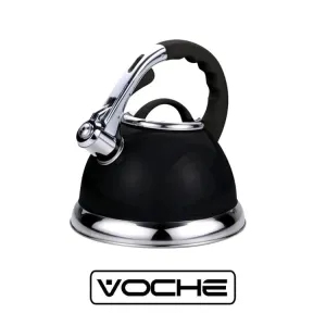 DEMO - Voche® 3.5L Metallic Black Stainless Steel Whistling Kettle Gas & Electri