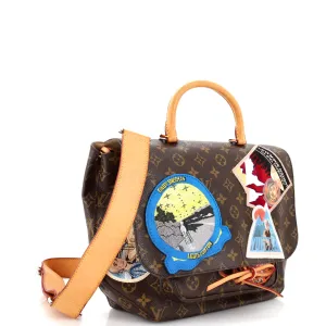 Designer Cindy Sherman Camera Messenger Bag Patch Embellished Monogram Canvas