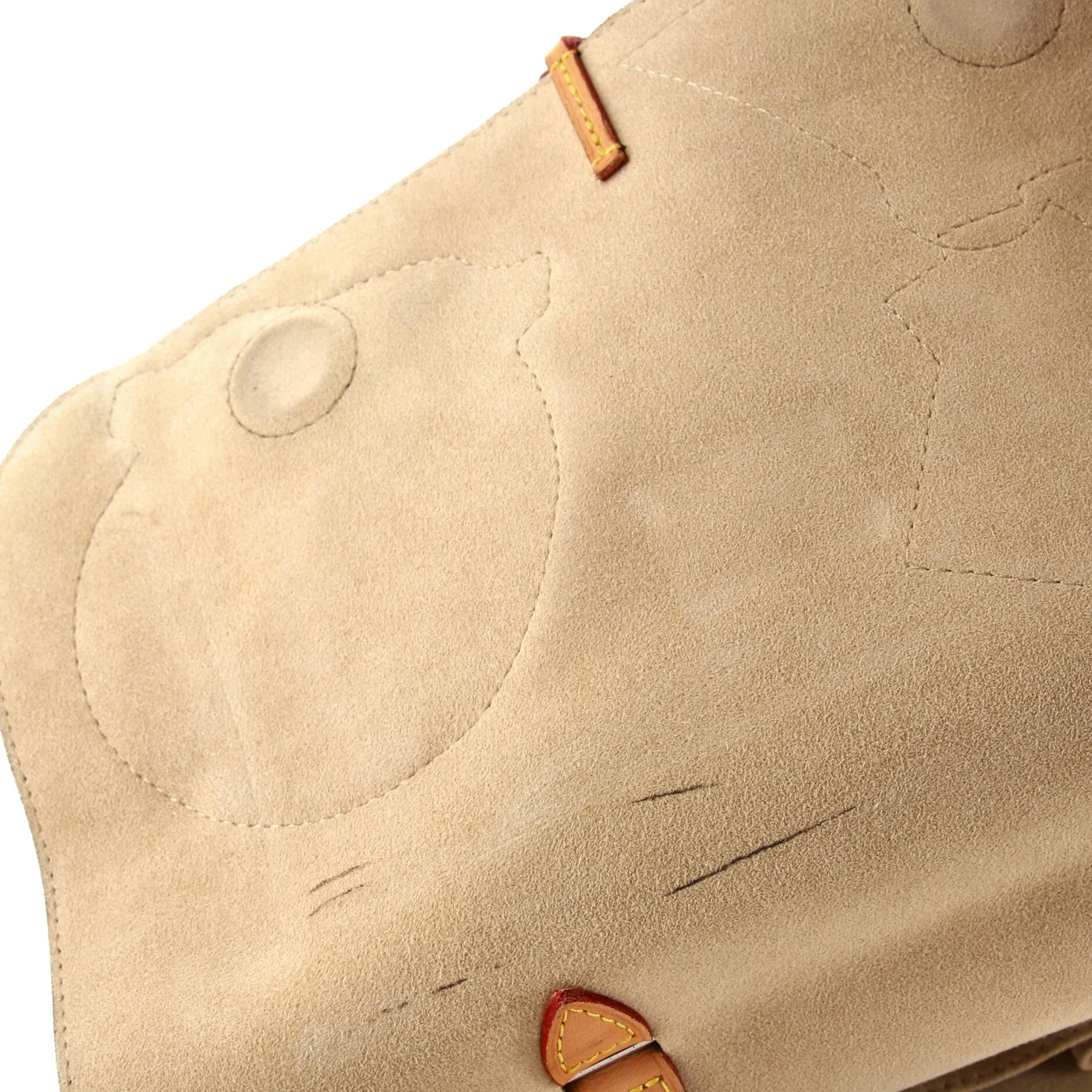Designer Cindy Sherman Camera Messenger Bag Patch Embellished Monogram Canvas