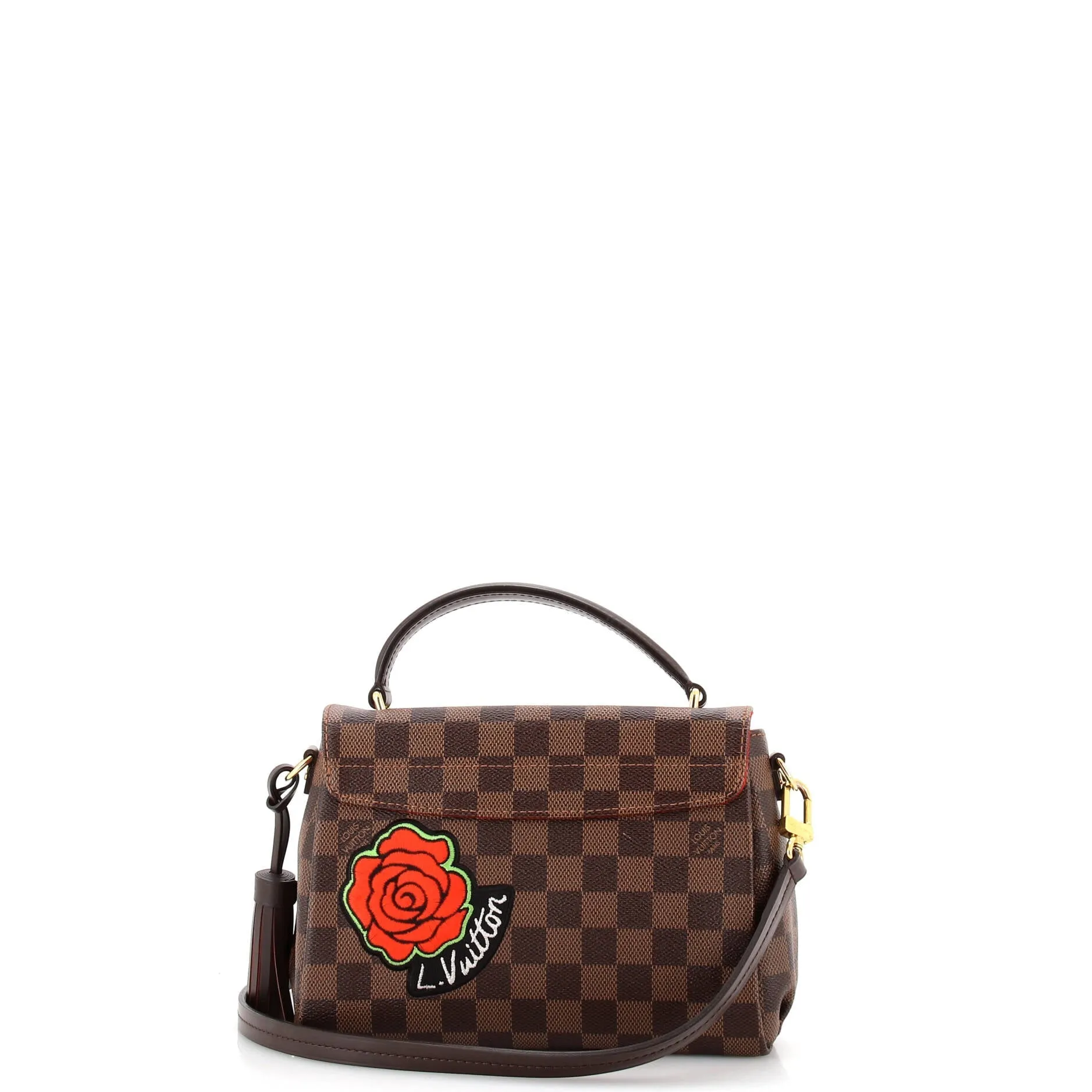 Designer Croisette Handbag Limited Edition Patches Damier