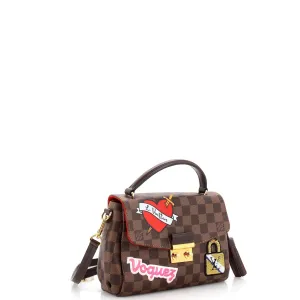 Designer Croisette Handbag Limited Edition Patches Damier