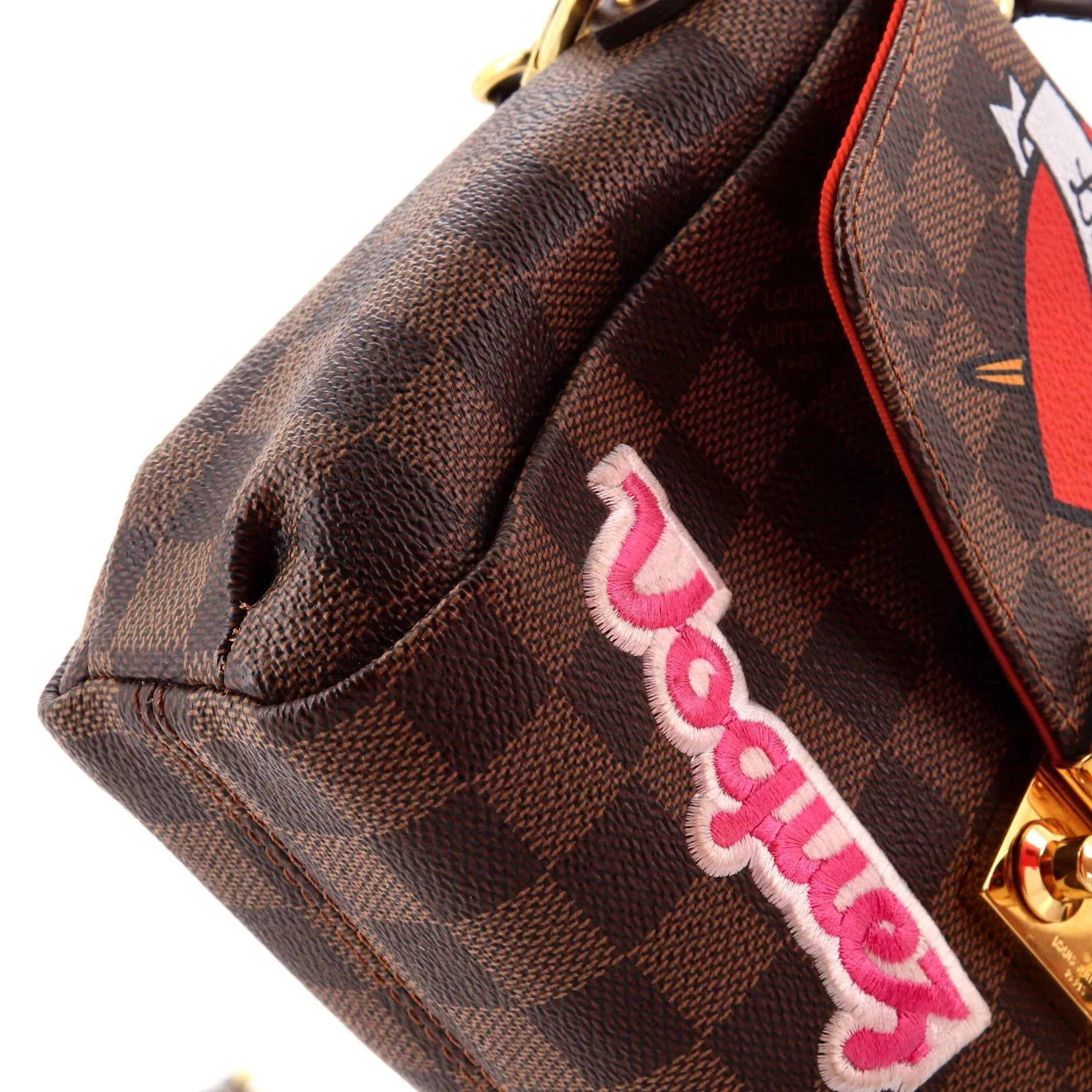 Designer Croisette Handbag Limited Edition Patches Damier