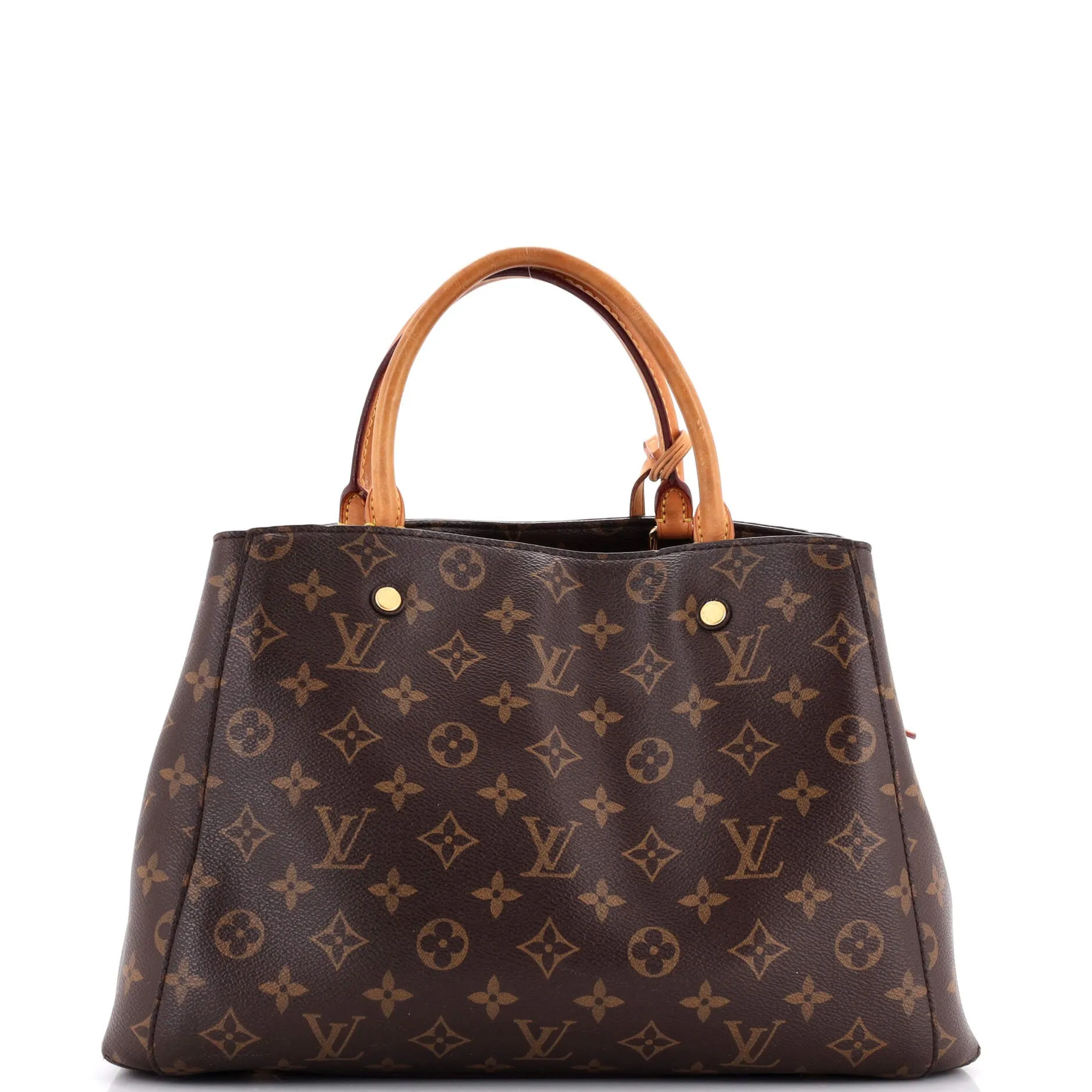 Designer Montaigne Handbag Monogram Canvas MM