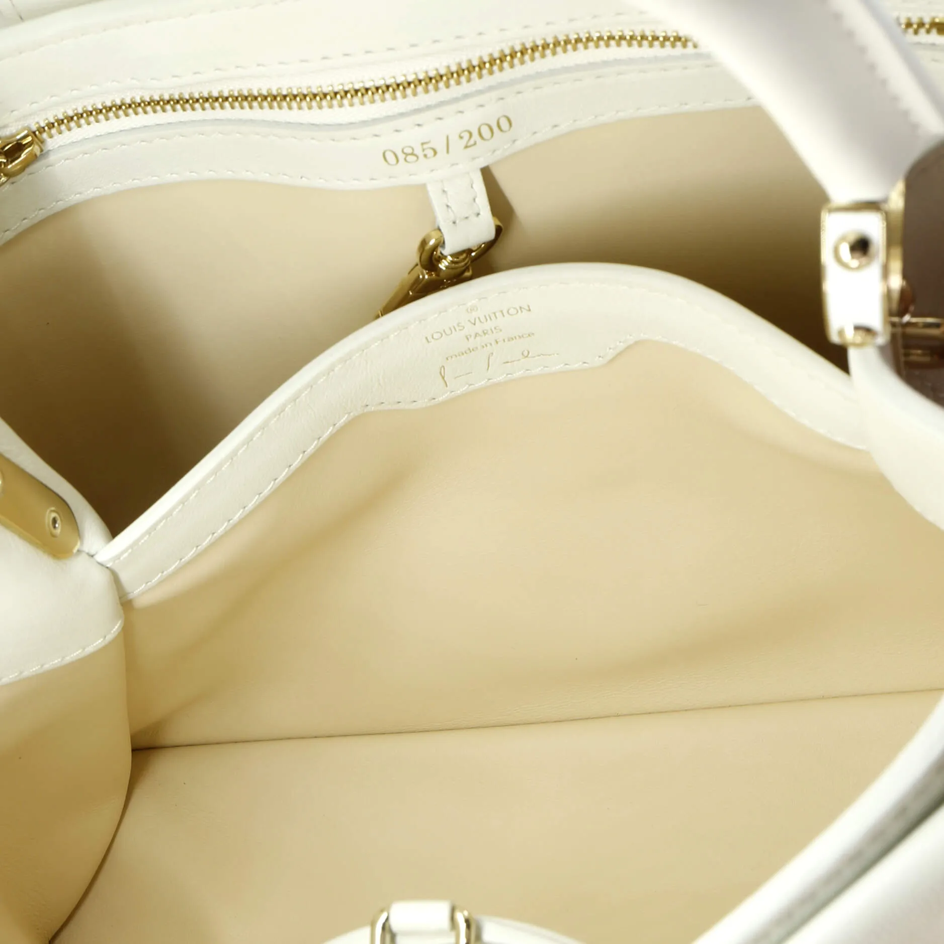 Designer Paola Pivi ArtyCapucines Bag Printed Leather MM