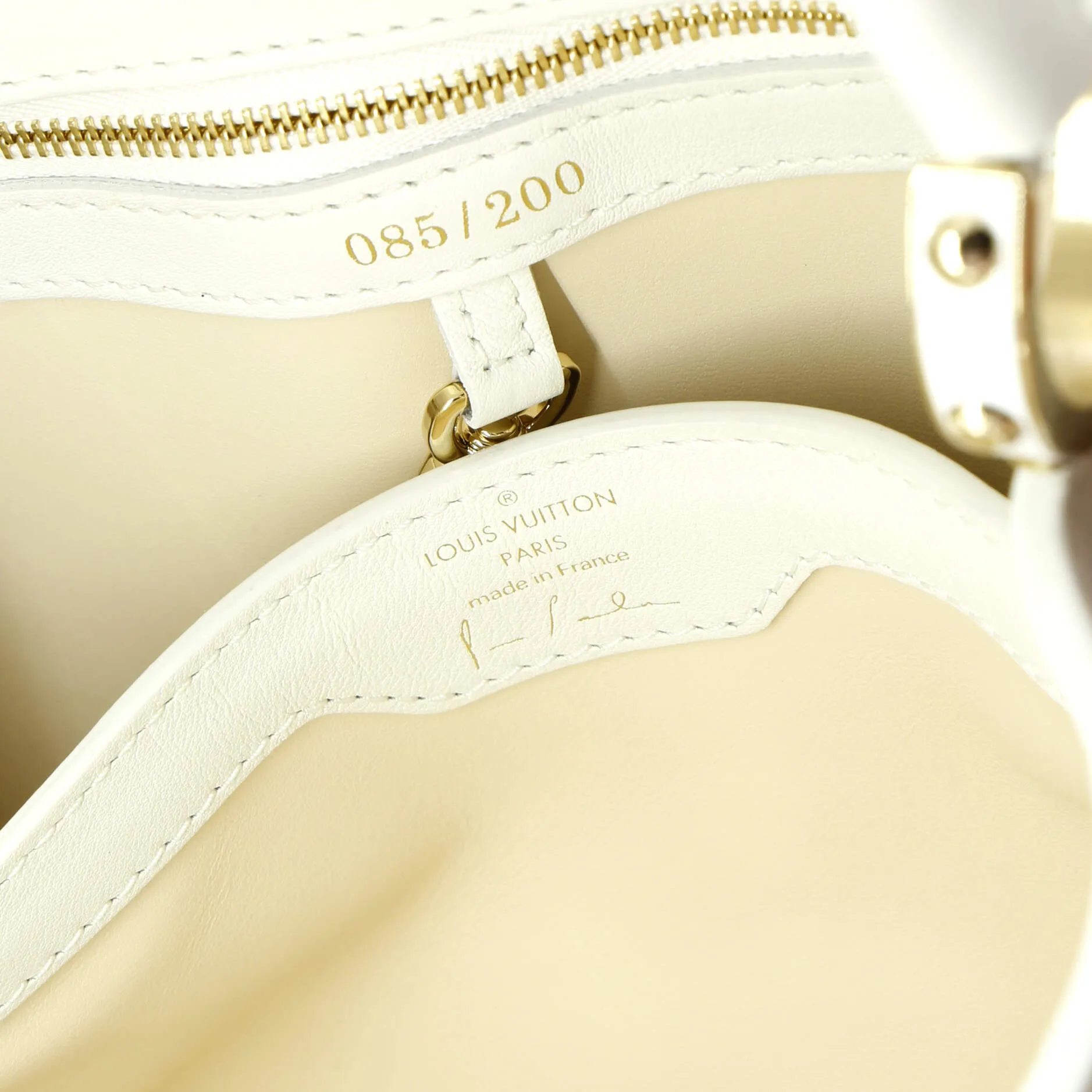 Designer Paola Pivi ArtyCapucines Bag Printed Leather MM