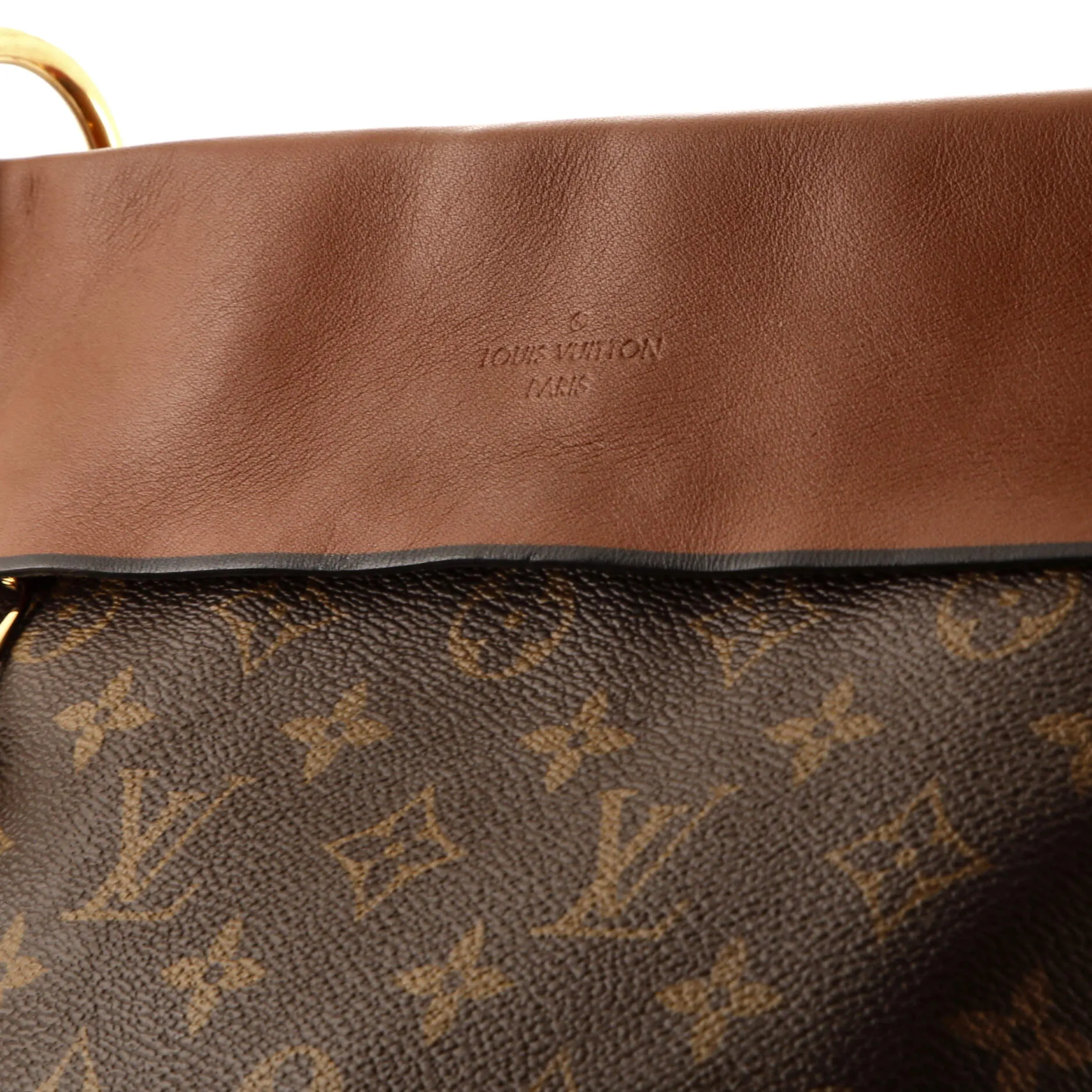 Designer Tuileries Besace Bag Monogram Canvas with Leather