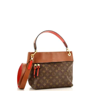 Designer Tuileries Besace Bag Monogram Canvas with Leather
