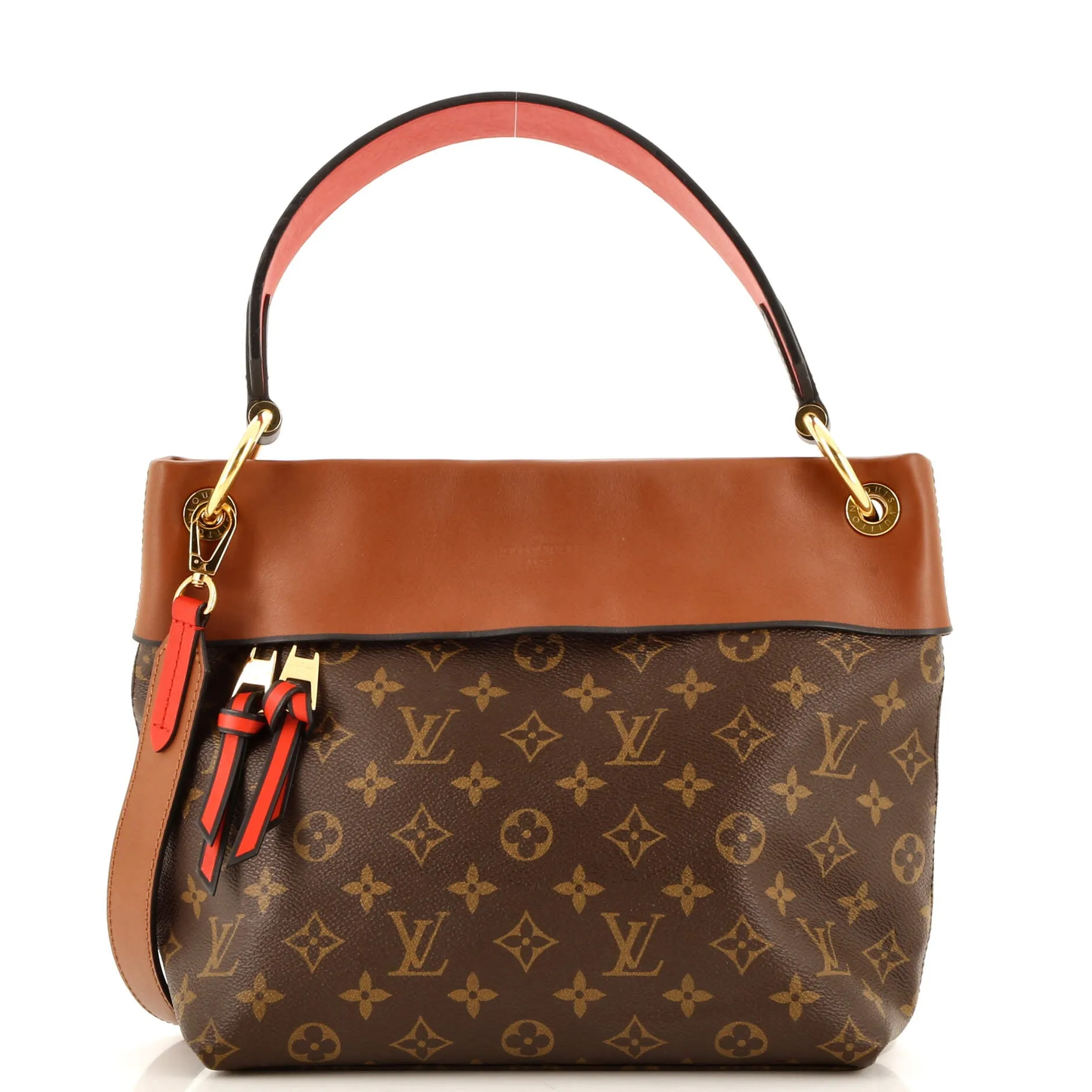 Designer Tuileries Besace Bag Monogram Canvas with Leather