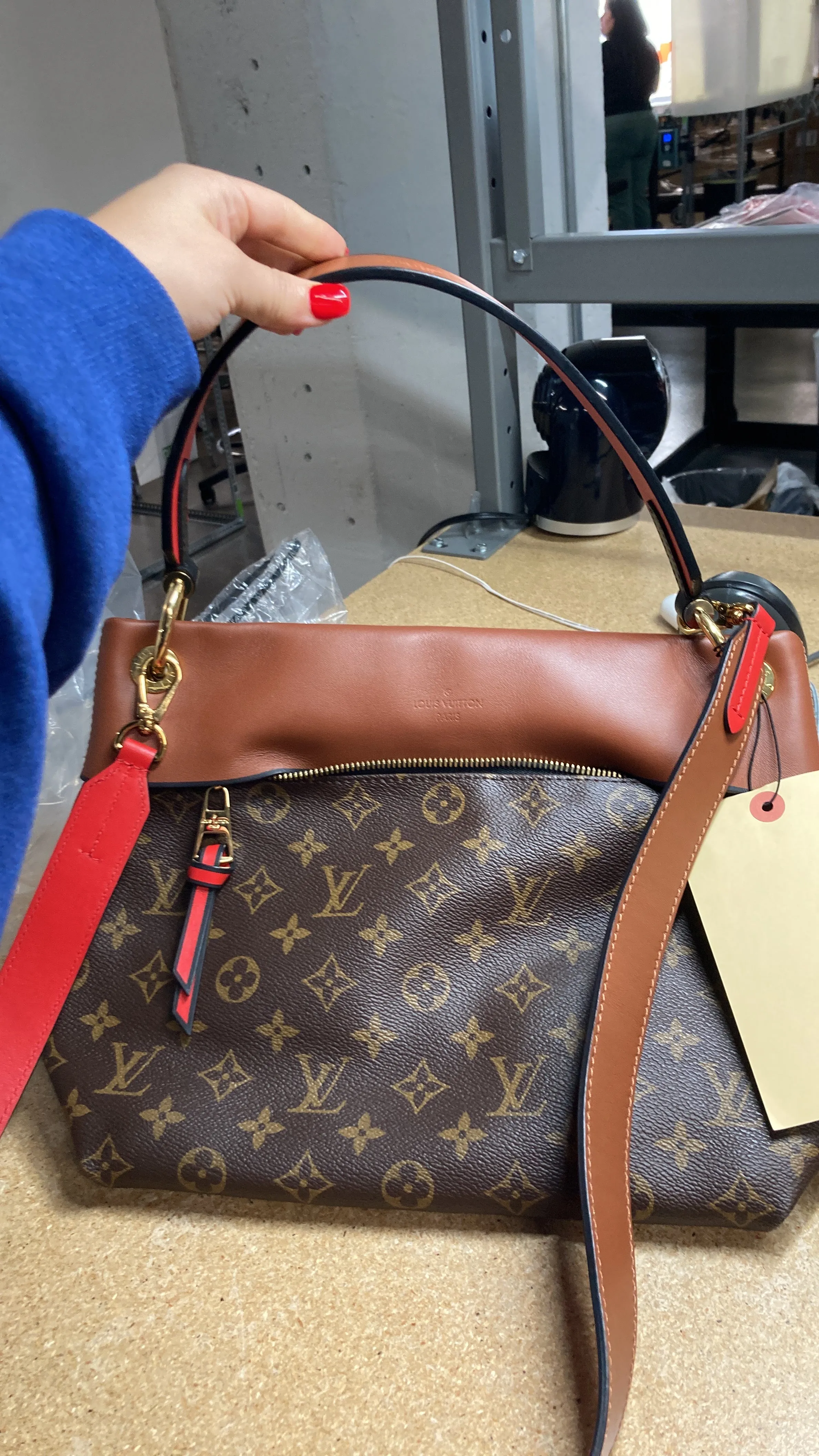 Designer Tuileries Besace Bag Monogram Canvas with Leather