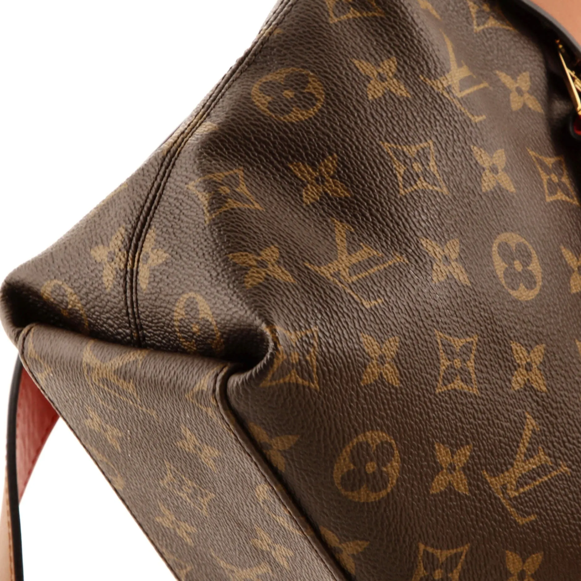 Designer Tuileries Besace Bag Monogram Canvas with Leather