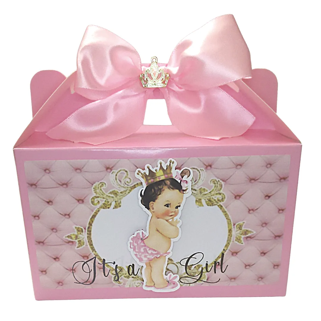 Diaper Princess Party Favor Boxes