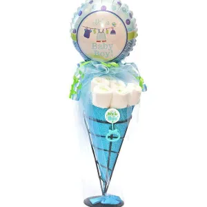 Diaper Sundae Cone - Boy