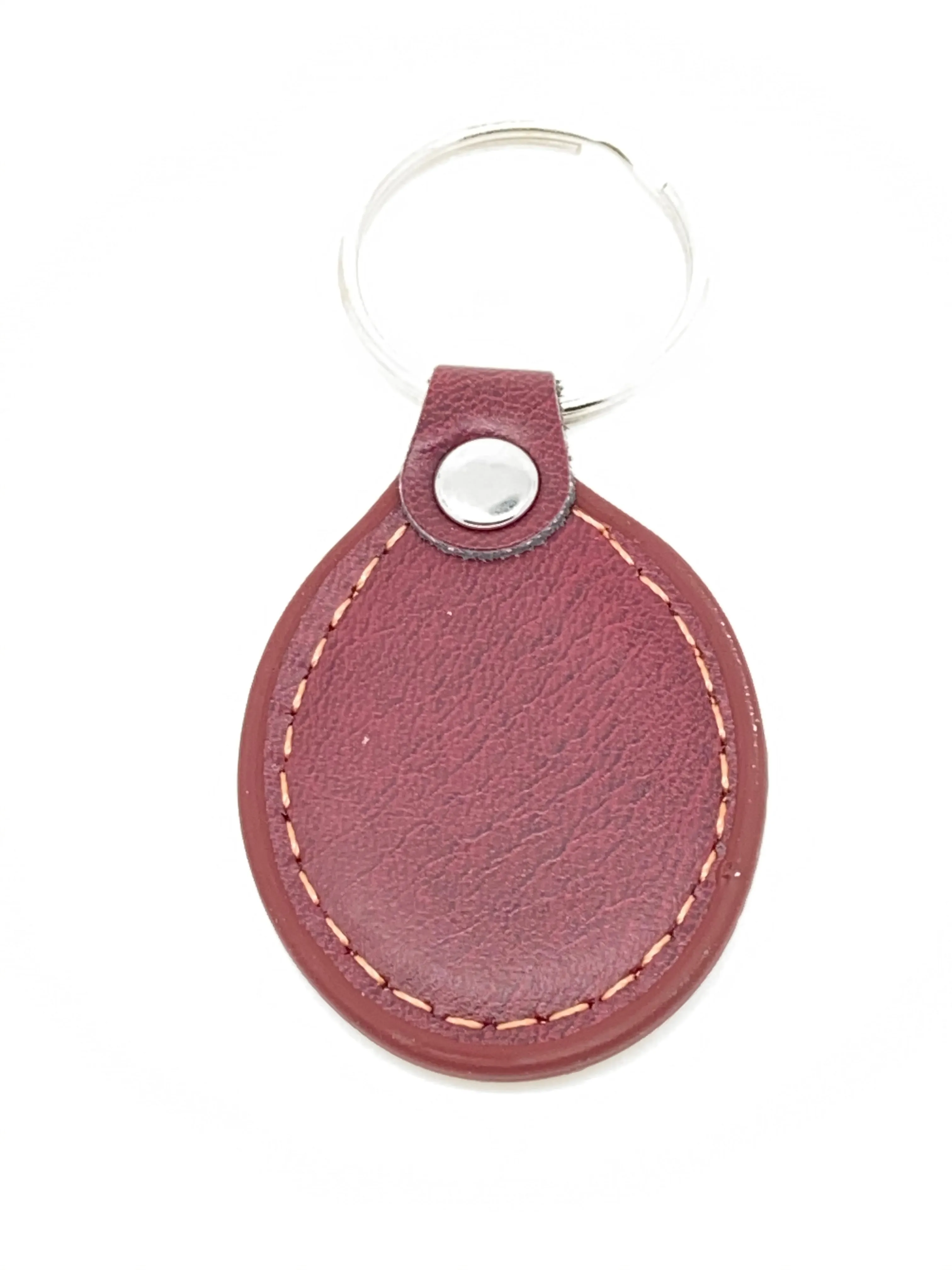 Divine Mercy Leather Keychain