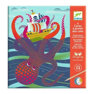 Djeco Topsy-Turvy Scratch Cards