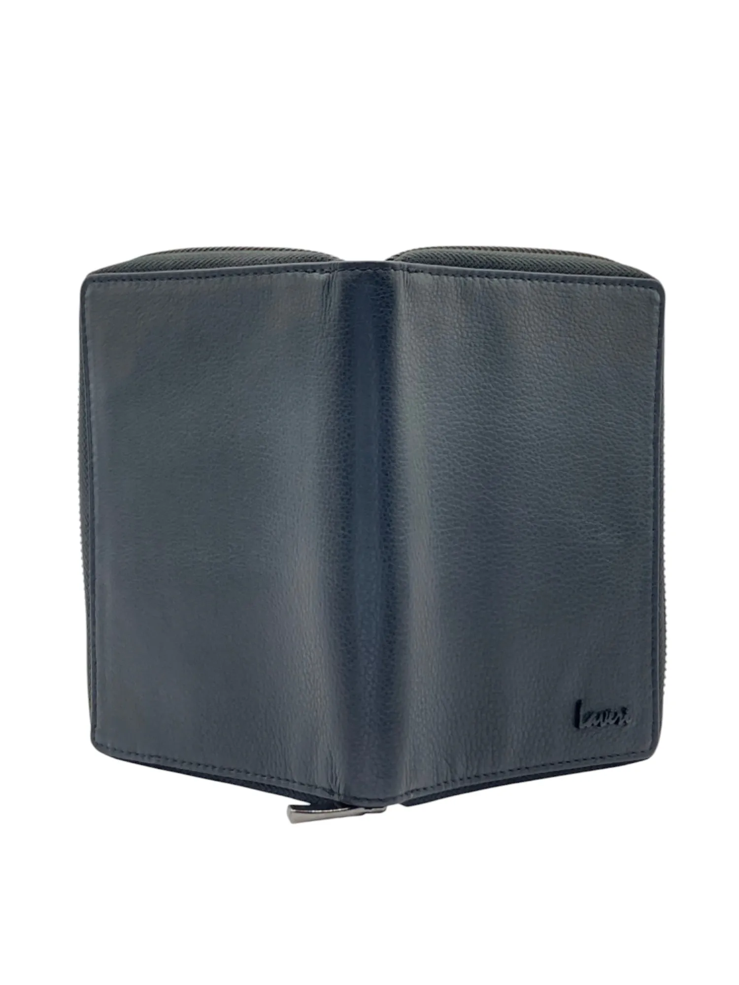 Duplex Zip Passport Wallet in Genuine Leather #1158NZ