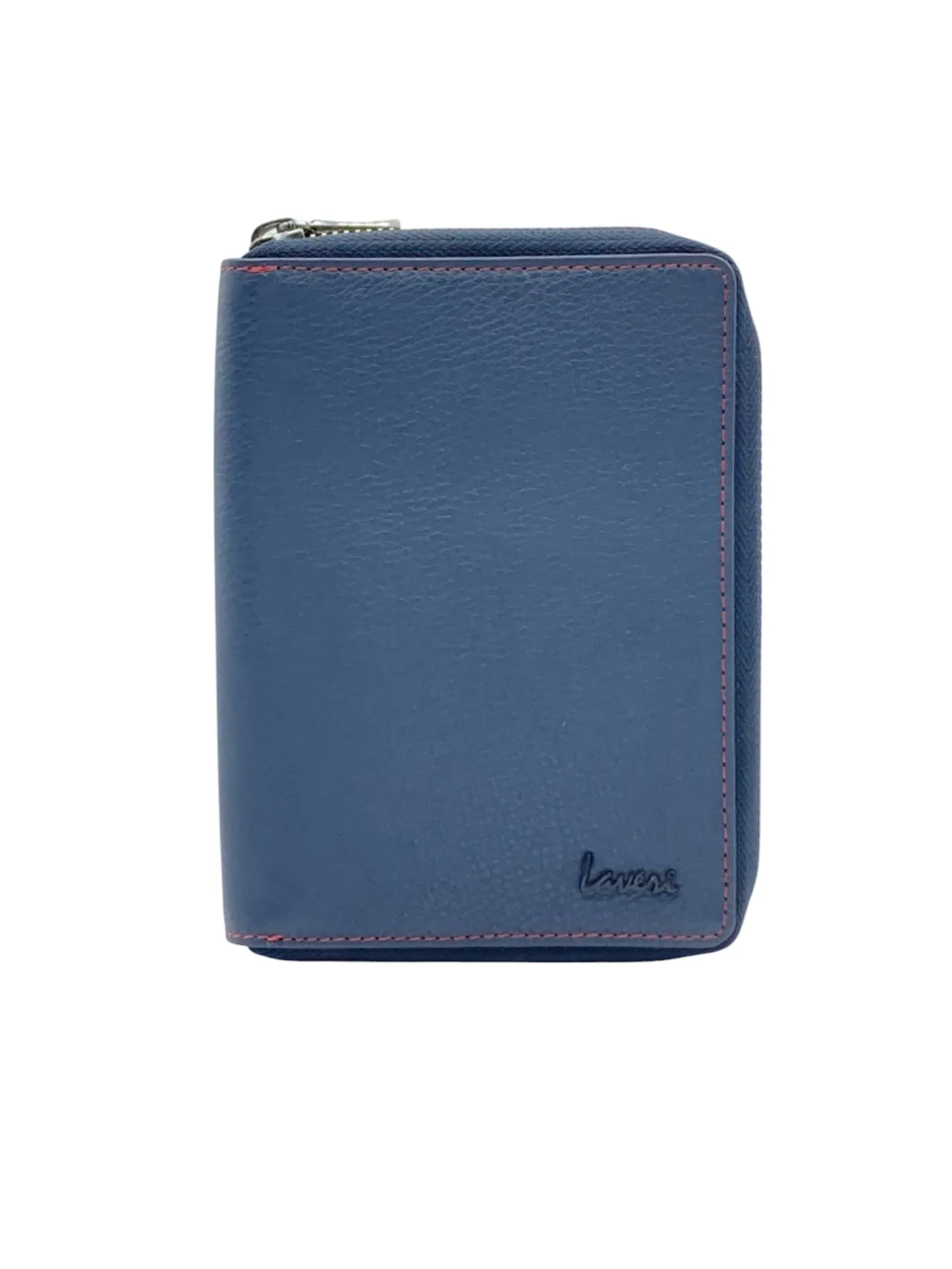 Duplex Zip Passport Wallet in Genuine Leather #1158NZ