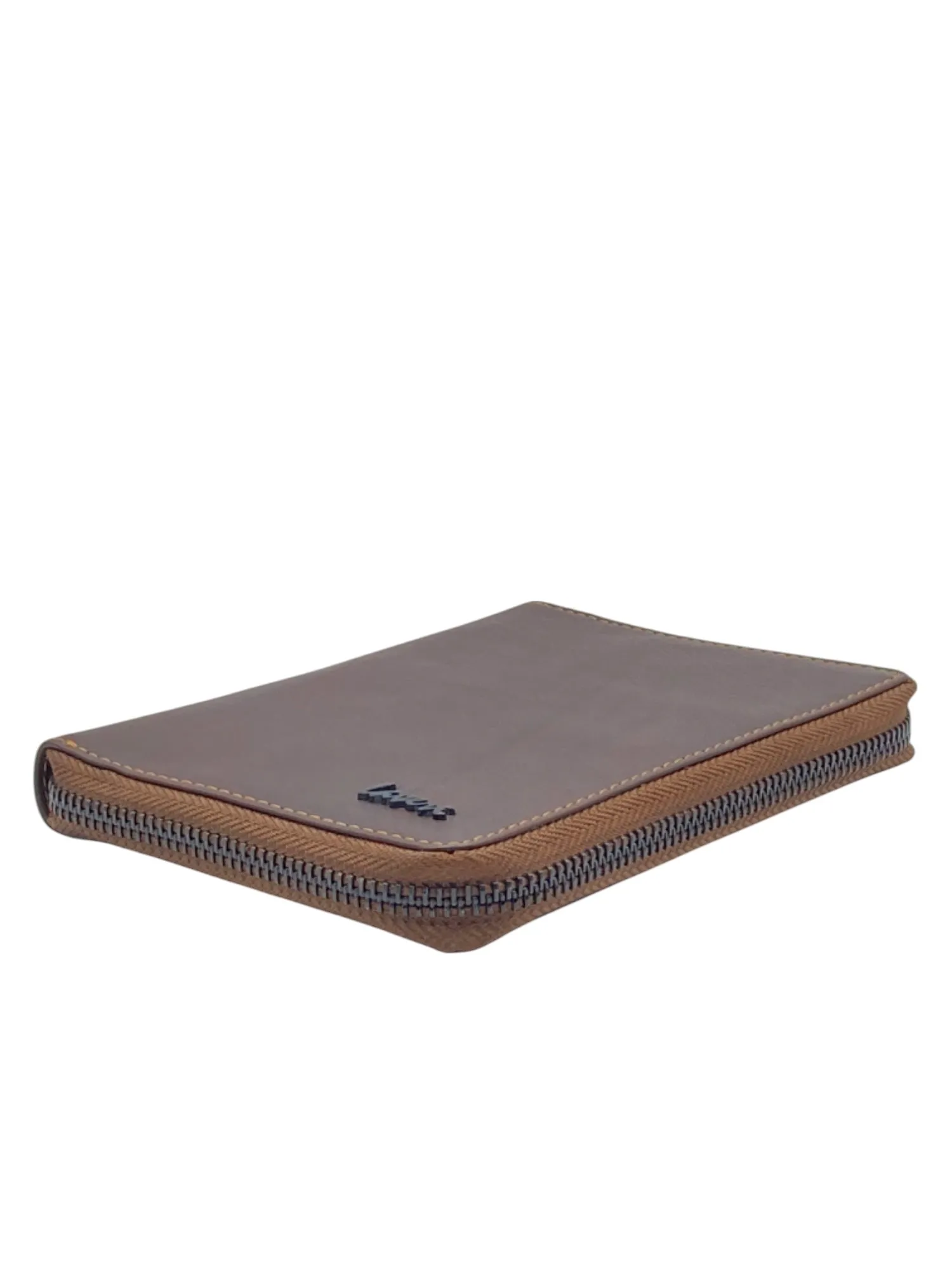 Duplex Zip Passport Wallet in Genuine Leather #1158NZ