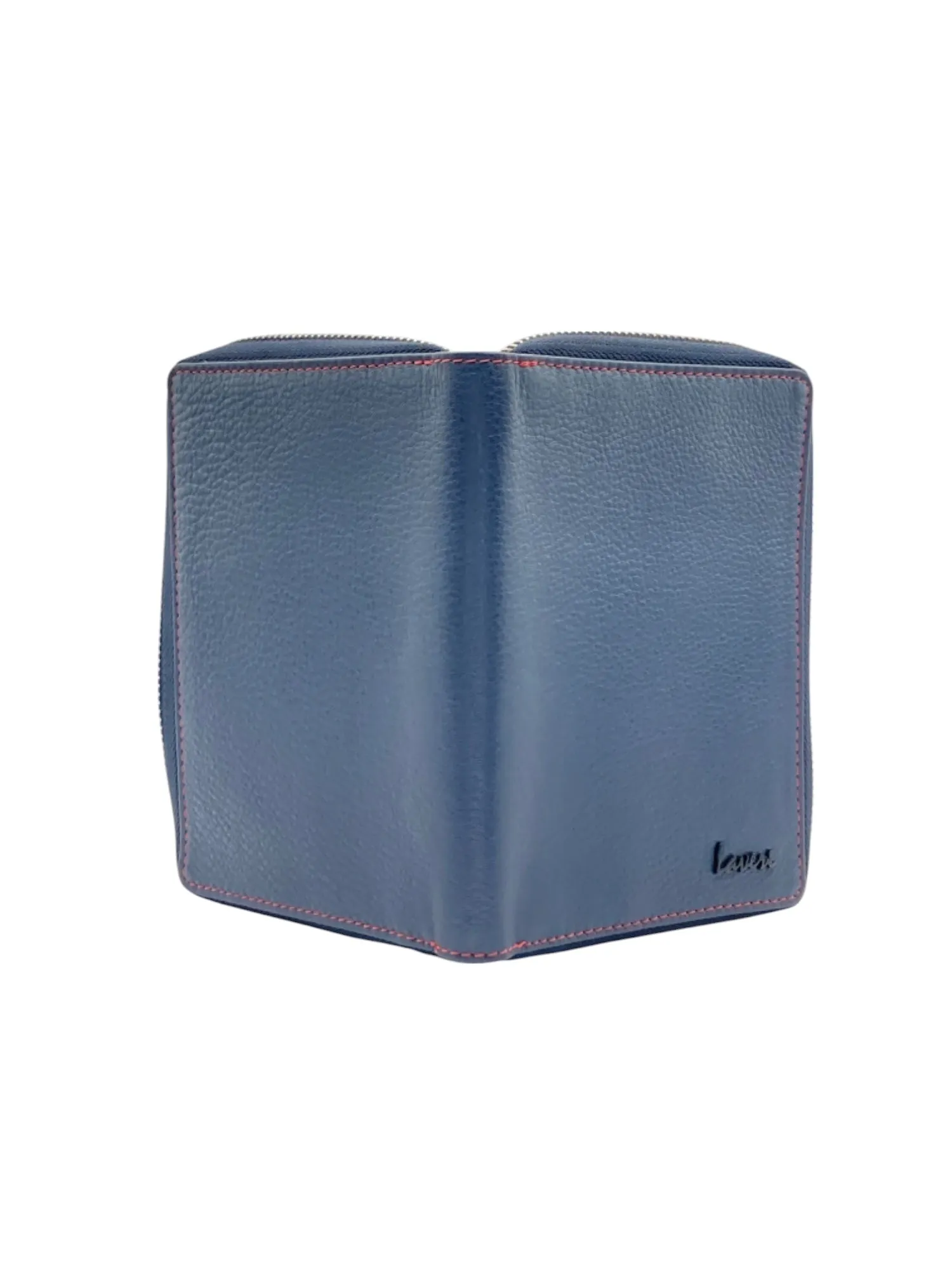 Duplex Zip Passport Wallet in Genuine Leather #1158NZ