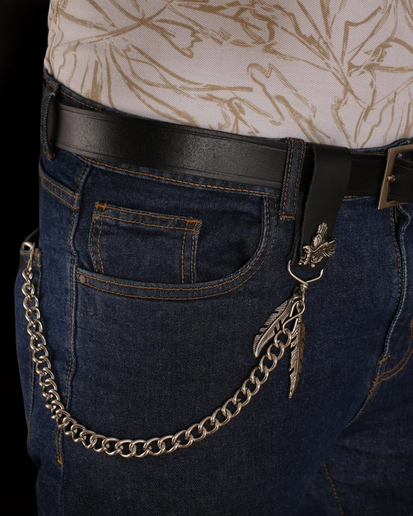Eagle Leather Wallet Chain - Biker Motorcycle Wallet Chain Acessory