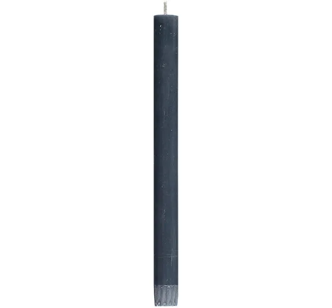 Eco Dinner Candles, 6 Per Pack | Gunmetal