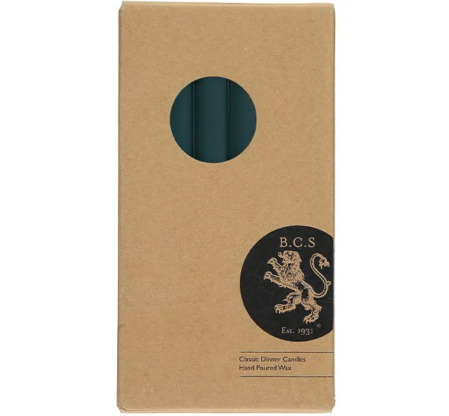 Eco Dinner Candles, 6 Per Pack | Gunmetal